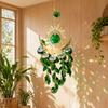 Boho Sun Moon Crystal Suncatcher, Hanging Garden Suncatchers, Sun Crystal Decoration for Window & Garden, Decorative Hanging Ornament