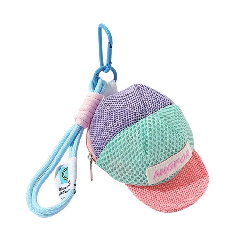 

Mesh Fabric Organiser Bag With Dopamine Color Multifunctional For Small Items Storage Travel Carry Easy Cleaning
