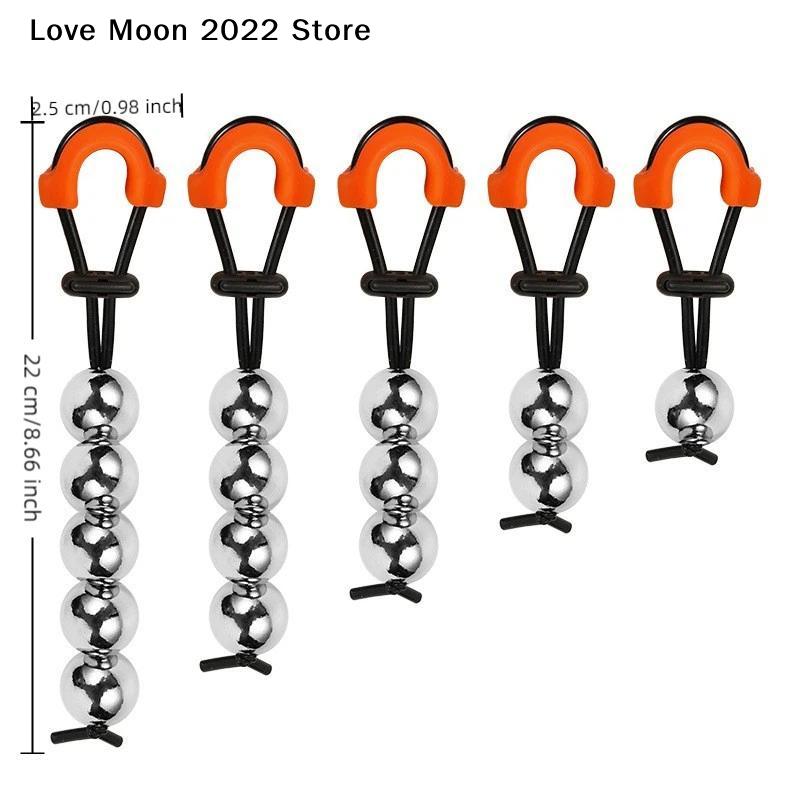 Male Weight-Bearing Penis Ring with Steel Ball Cock Ring Heavy Stretcher Penile Training Device Erection Extender Male Enhanceme