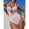 Women's One Piece Swimsuit Tummy Control Bathing Suit Ruffle Cutout Slimming Swimwear