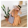 Women Cotton Linen Shoulder Bag Simple Washed Canvas Handbag Solid Tote Lady Eco Shopping Bag Female Shopper Cloth Fabric Purse