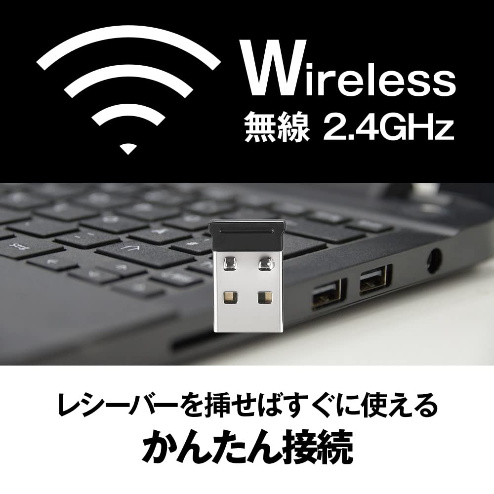 Buffalo Wireless Mobile Mouse Receiver Included FLEXUS Thin and Lightweight 5 Buttons Buttons Wireless Quiet BlueLED MIL Standard Compliant dpi