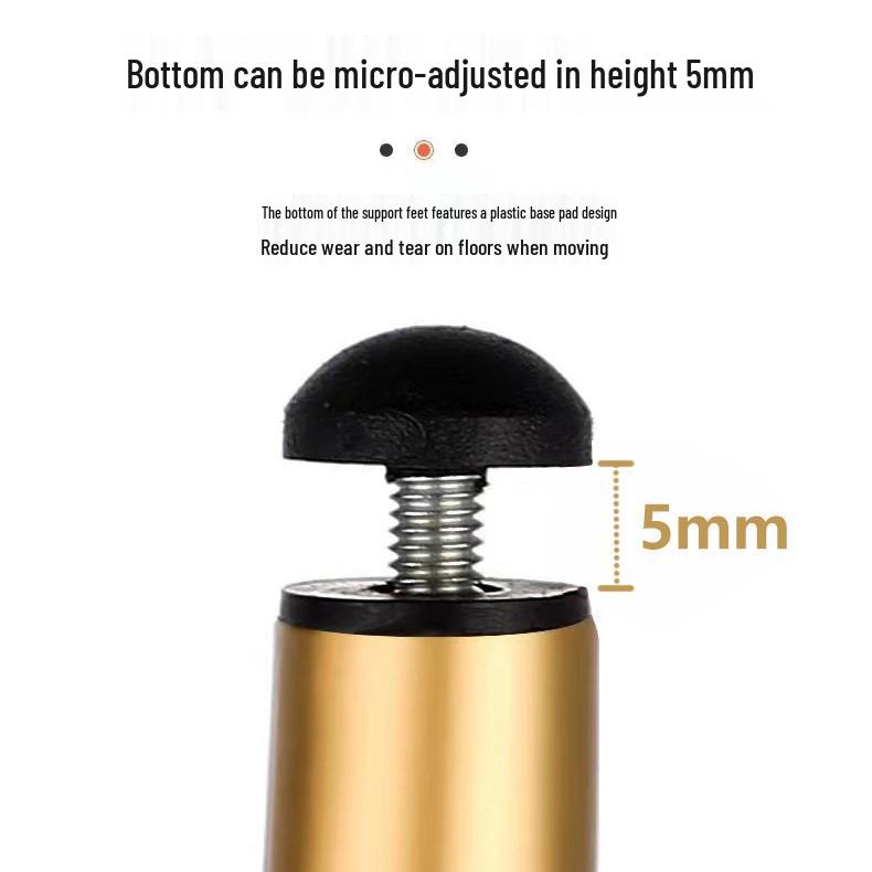 White Metal Cone Legs for Tables, Desks, Sofas, Cabinets, and More