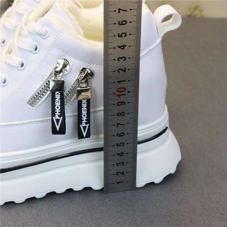 Fashion Women Sneakers Casual Platform Trainers White Shoes 10CM Heels Autumn Wedges Breathable Woman Height Increasing Shoes