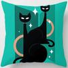 Cartoon Cat Throw Pillow Cover With Short Plush Print For Living Room Sofa Decoration Cushion Cover Pillow Covers Decorative
