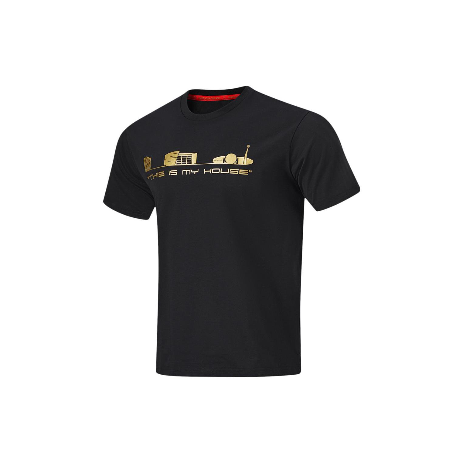 Li Ning Wade Collection Обычная футболка Унисекс Черная AHST939-1 M