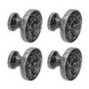 4Set Lion Head Zinc Alloy Cabinet Door Handle Modern Antique Cartoon Solid Drawer Pull Circular