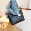 Chic Retro Pu Tote Bag For Fall 2023 Fashionable And Simple Shoulder Bag For Everyday Use