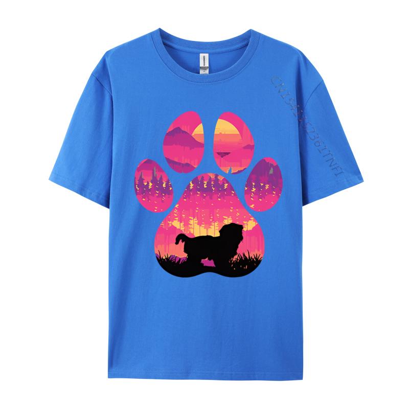 Maltese ShihTzu Paw Mom Dad Dog Lover Tshirt Cotton Men Tees Print T Shirt Street New Arrival Teeshirt