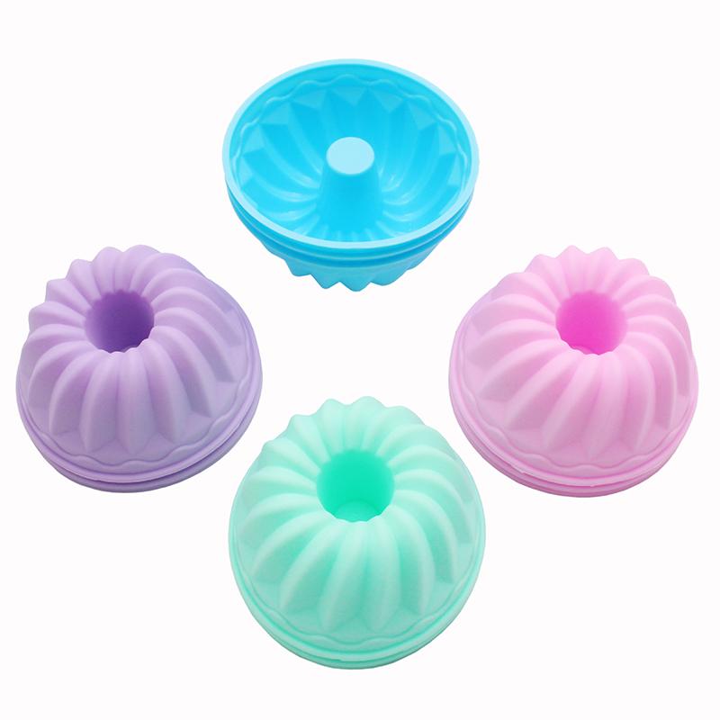 12 teile/satz Silikon Kuchen Form Muffin Cupcake Kürbis Form Reusable Backen Formen