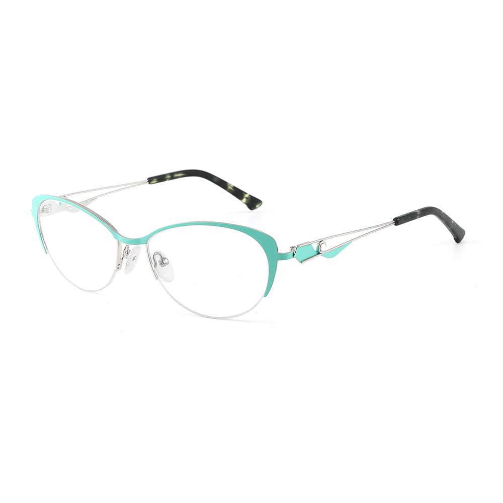 Small Cat Eye Frame Metal Women Presbyopia Fashion Design Optical Prescription Customized Anti-blue Light Computer Eyeglasses