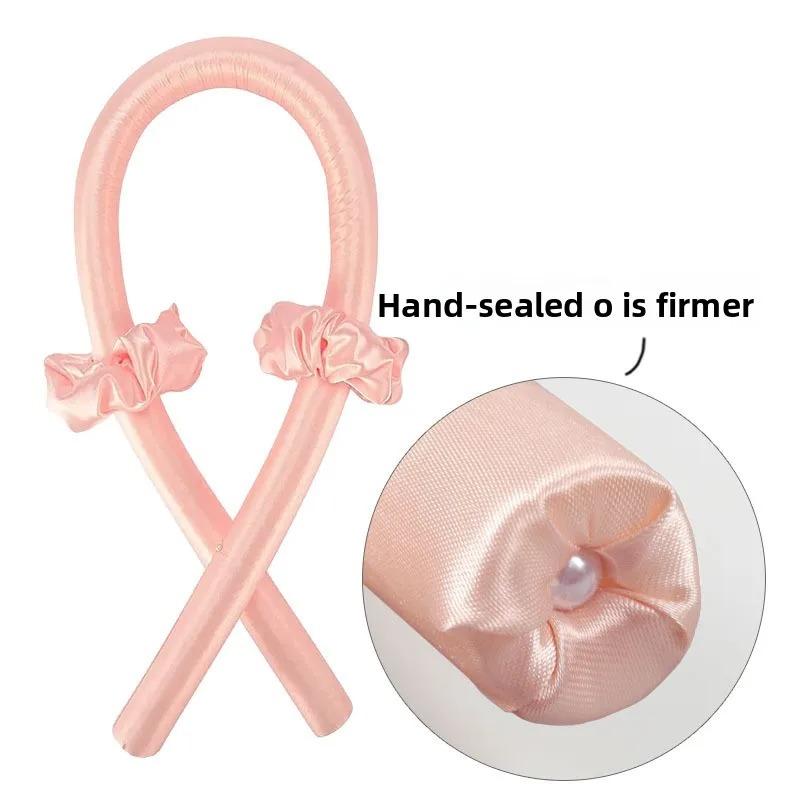 Foam Heatless Curling Rod, Diadem Ribbon , Silk Hair Curlers Set of 4 Pieces, Soft Sleeping Curler for Woman, Styling Tool