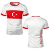 Türkiye Flag 3D Printed T-shirt Türkiye Style Pattern Men's Top Summer Fashion Football Short Sleeve Sweatshirt