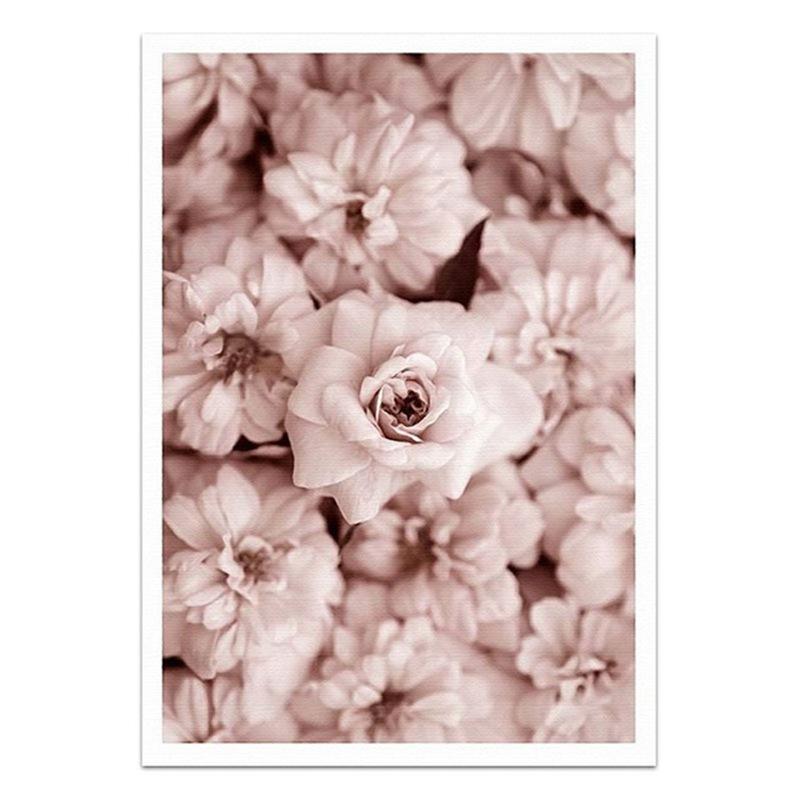 Pink Peony Flowers Paintings Posters Nordic Home Decor Oil Painting Posters And Prints Living Room Home Decor Canvas Wall Art