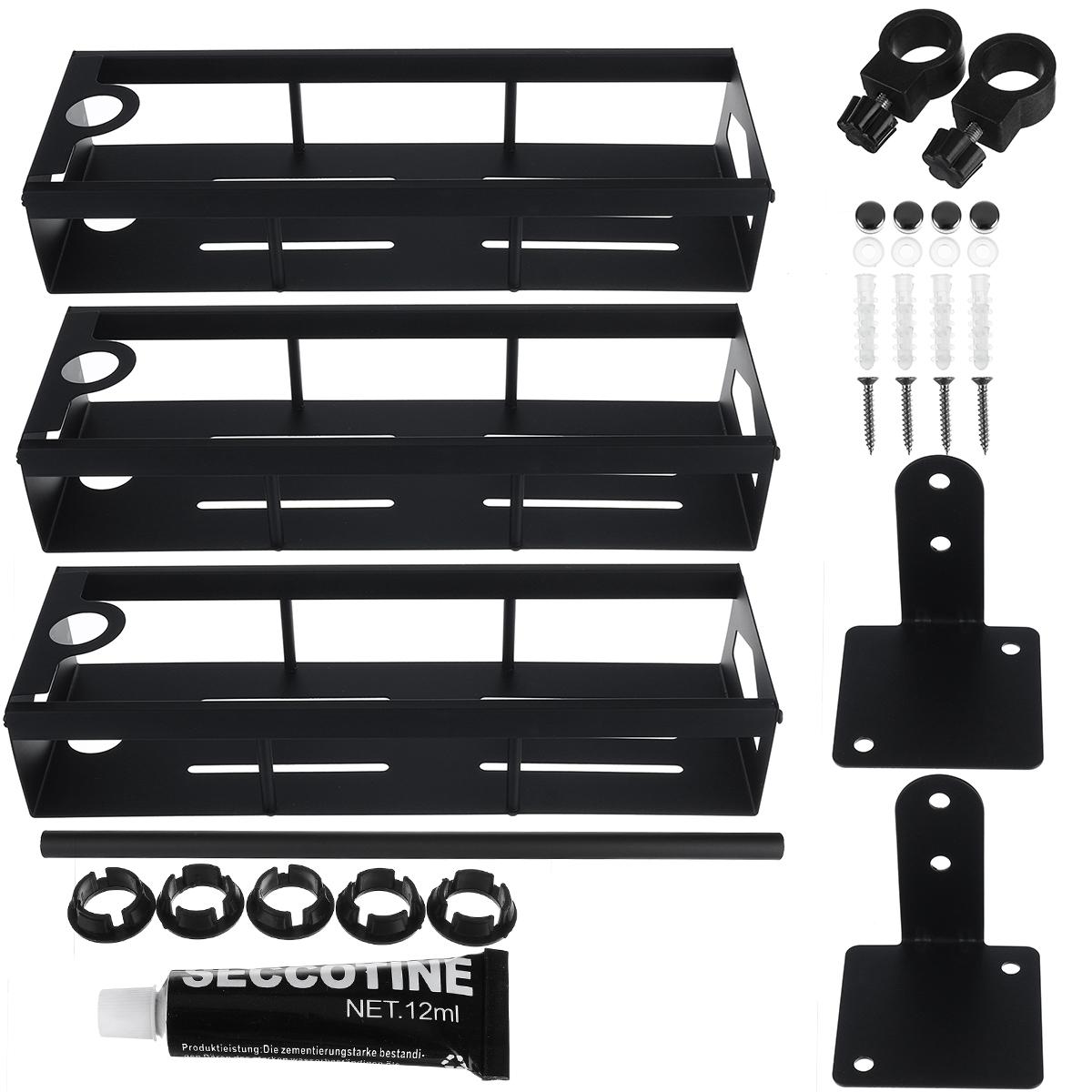 

2/3 слоя Кухонный стеллаж 360 ° Поворот Свободный штамповка Нержавеющая сталь Полка Шкаф Приправы Настенный держатель Органайзер DIY для ванной комнаты