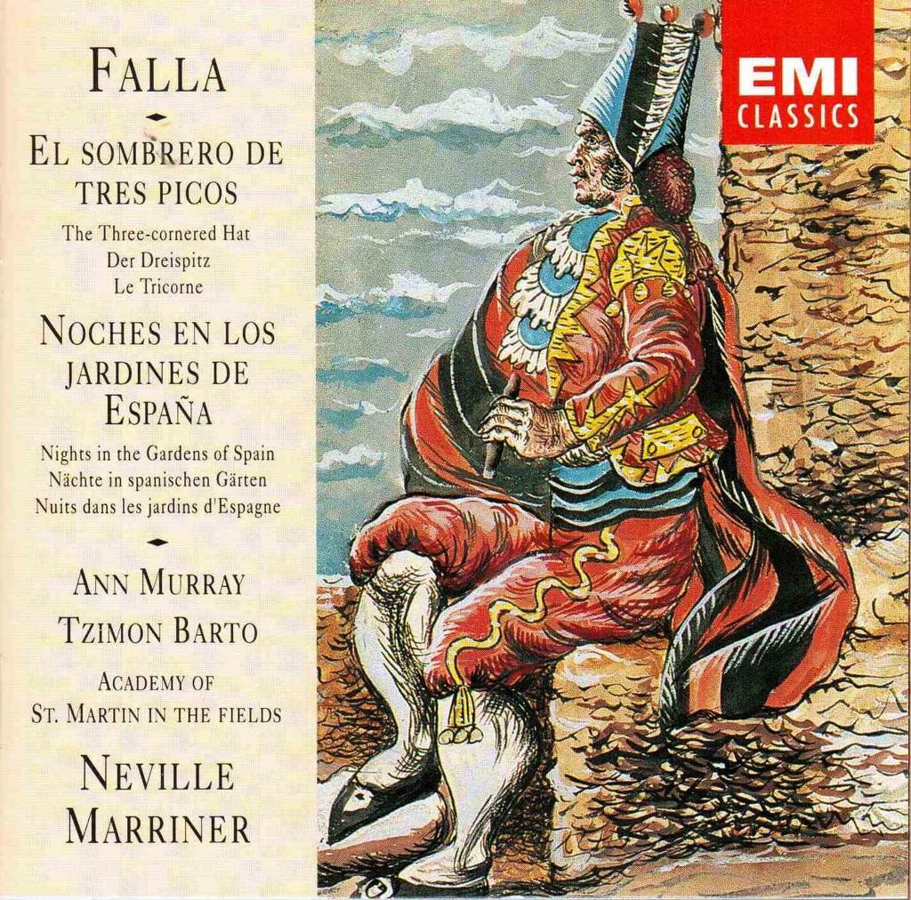 CD FALLA, M. DE - Three-Cornered Hat/Nights  Netherland Classical Used