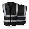 Reflective Safety Vest For Women Men High Visibility Security With Pockets Zipper Front Meets AnsiIsea Standards