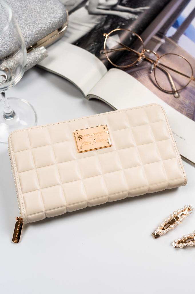 Peterson PU PTN PKK-01-6359 cream wallet