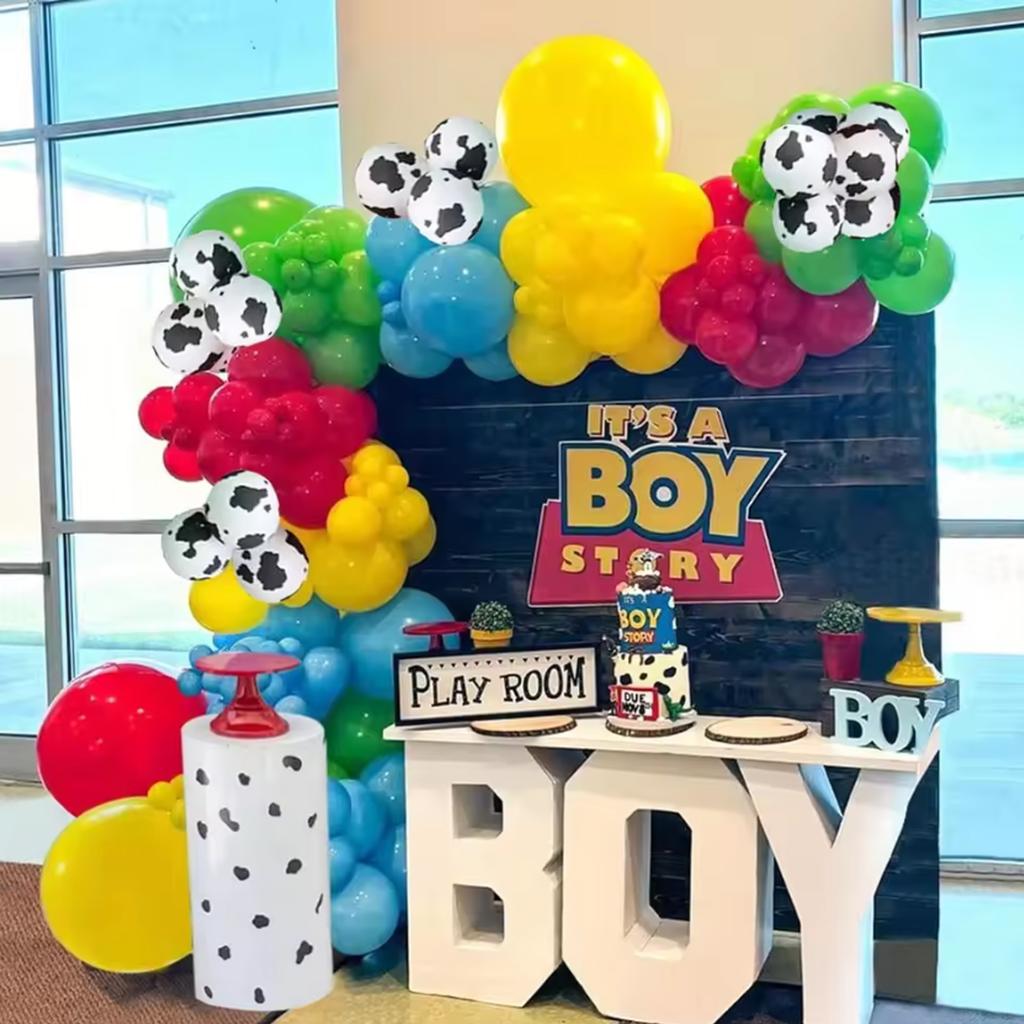 133 Pcs Rainbow Theme Balloon Set Suitable for Birthday Outdoor Park Picnic Anniversary Celebration Graduation Summer Party