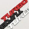 3D Metal Car Sticker Logo Turbo Badge Fender Side Emblem Rear Trunk Sticker Decals Auto Turbo Universal Accessories