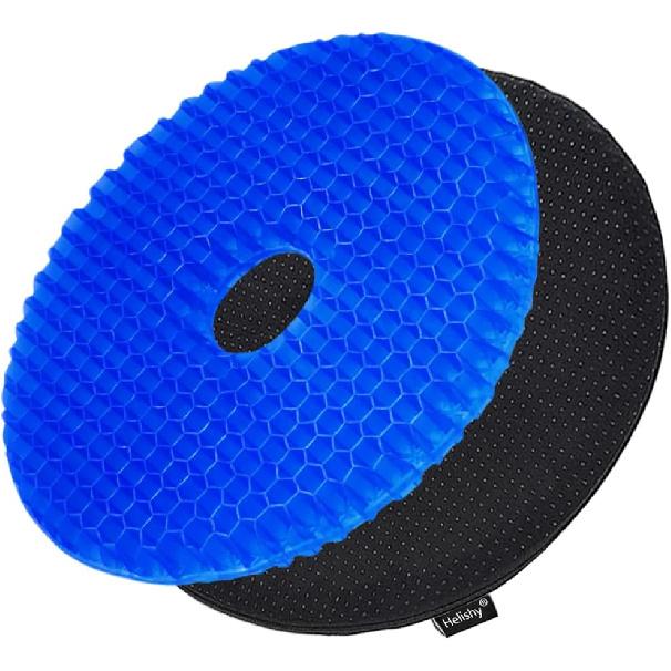 Подушка-пончик для боли в копчике, Гелевая подушка для сиденья Подушка-пончик Облегчение геморроя Подушка для ягодиц - Дышащая сотовая подушка для офисного кресла, автомобиля, гелевая подушка для