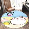 Cute Animal Toy, Goods Chair Mat Round Rug Office Carpet, Non Slip, Suitable for Living Rooms, Bedrooms Decor.1205498a