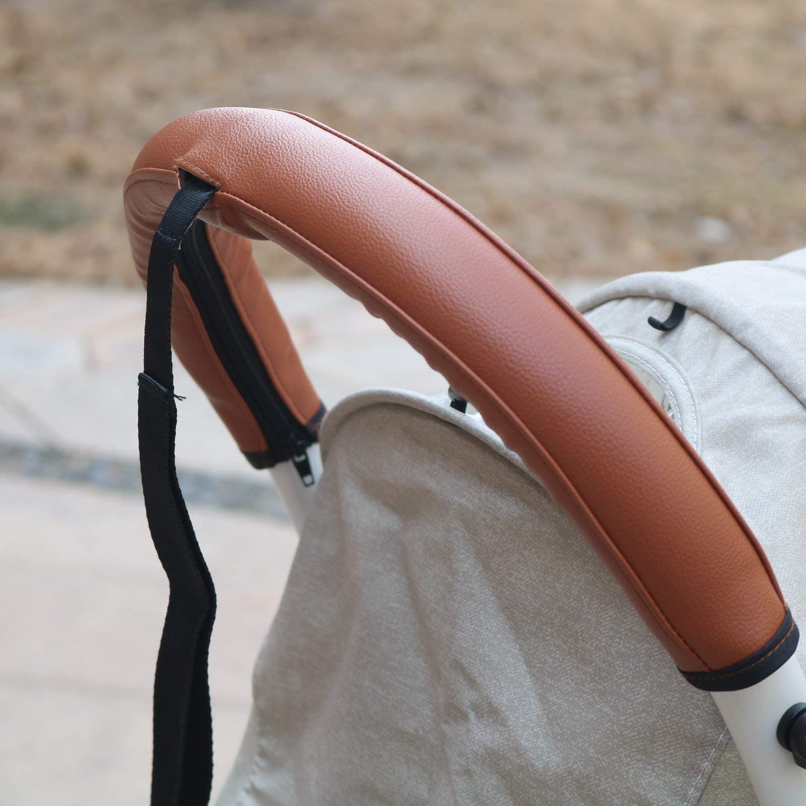 

Универсальные перчатки для тележки Кожаный защитный чехол Складные перчатки для тележки на молнии коричневый