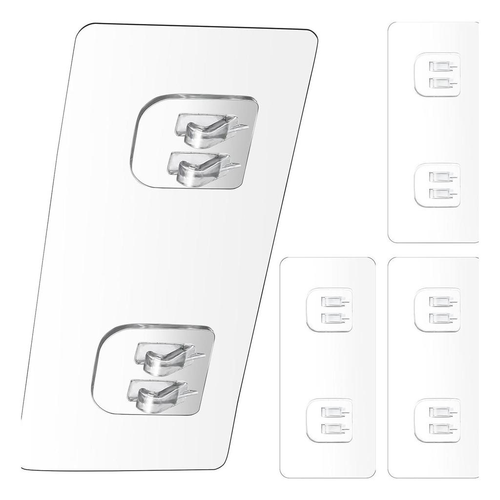 Invisible Adhesive Wall Hooks Heavy Duty Stick On No Residue Removable For Lightweight Storage In Dorm Room Study Area