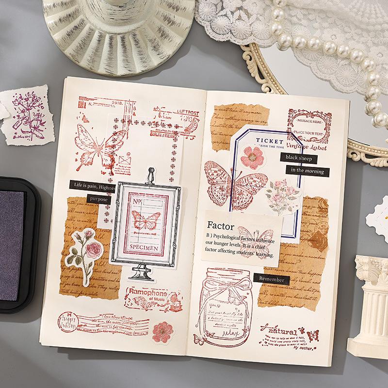 Color Retro Print Pad Water-based High Density for Inspiration Handbooks Greeting Cards Diaries Decorative Ink Pad