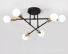 Modern Ceiling Chandelier Satellite Hanging Lamp Lustre Light Fixture 6 Iron Spider Home Living Dining Room  Bedroom Decorations