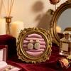 Ornate Ring Holder Display with a Round Padded Layout for Jewelry Counters, Livestreams, and Product Photography