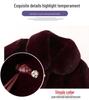 Warm Mid-Length Women's Coat: Fleece-Lined, Thickened, Ideal for Winter, Perfect for Moms and Grandmas.