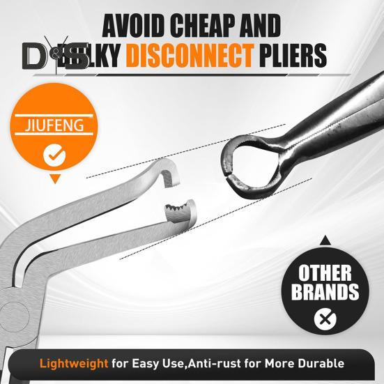 Electrical Disconnect Pliers with Ergonomic Handle Portable 60-Degree Bend Electrical Connector Disconnect Pliers Automotive Tools