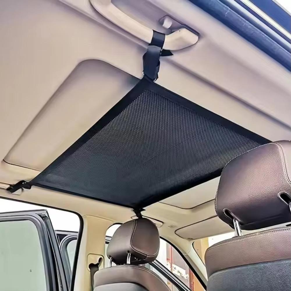 Double Layer Car Ceiling Storage Net Large Capacity Car Ceiling Mesh Pouch  Sundries