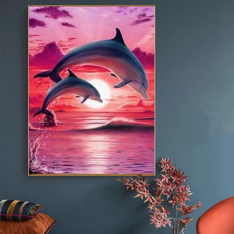 5D DIY Diamond Embroidery Cat Fox Full Round Diamond Decoration Home Diamond Painting Parrot Animal Set Home Decor Gift