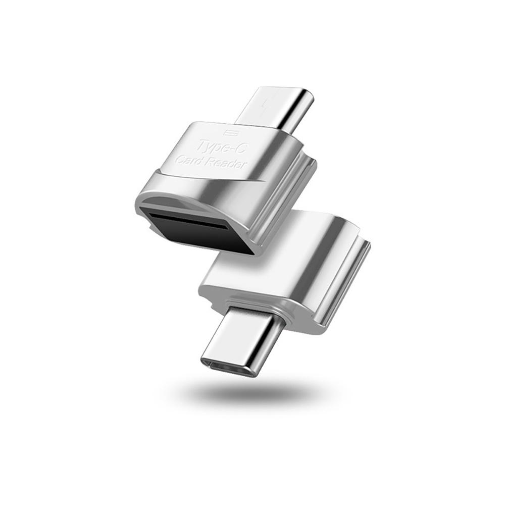 

Новый адаптер USB 3.1 Type C для Micro-SD TF, кардридер, мини-высокоскоростной смарт-картридер, просмотр фильмов, передача данных серебряный