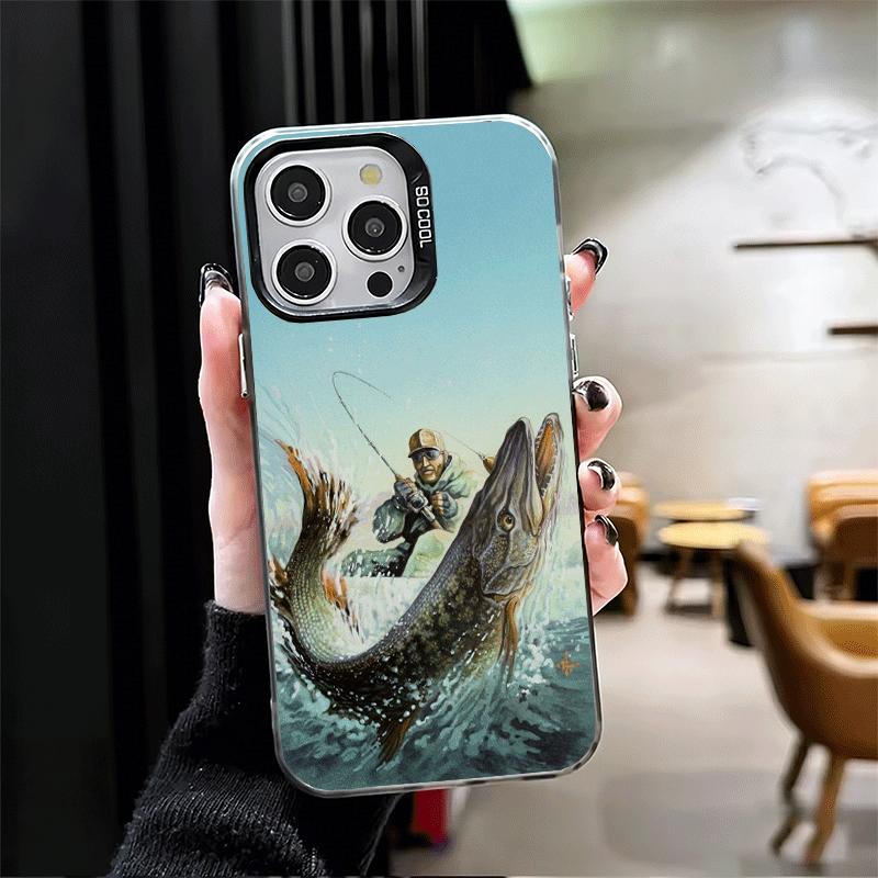 Hunting Fishing Man Shockproof Phone Case for iPhone 17 Air 16 16E 15 Pro Max 14 Plus 13 Mini 12 Back Cover Anti Fall Fundas