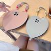 Korean Cute Love Coin Purse Phone Case For IPhone17 16 Pro 15 14 13 Pro Max Cover Cases Bag with Hand Strap Kawaii Leather Funda
