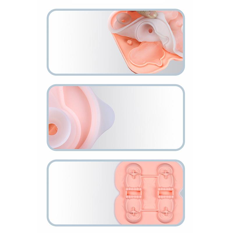 Penguin Ice Cube Tray Fun Shape, Odd Novelty Cute Penguin Gifts, 2.2" Large Silicone Whiskey Ice Mold For Cocktail,Bourbons Bran