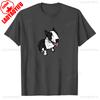 New Happy Bull Terrier Kawaii Unisex T Shirt Popular Party Short Sleeve Custom Women T Shirts Vintage Sweatshirt Print Casual Tops