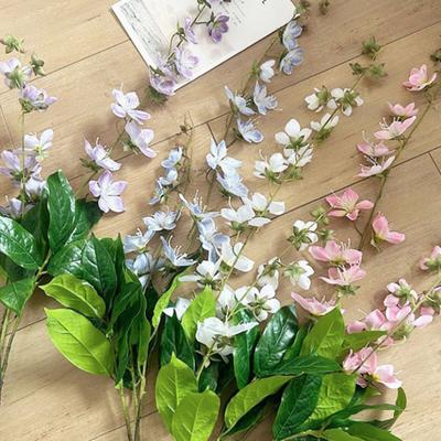 Simulated Green Plants High Simulation Lifelike Texture Faux Flower Bouquet with Realistic Veins Matte Leaves DIY Maintenance-Free Home Decor