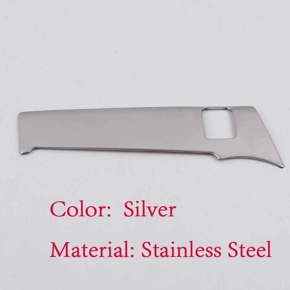 

For Nissan Kicks 2017 2018 Steel Car Headlight Switch Frame Decoration Trim Auto Interior Accessories серебряный