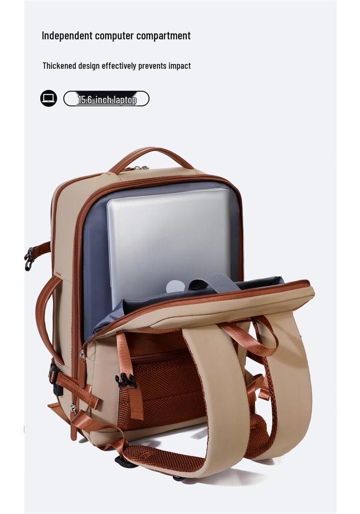 Expandable Large-Capacity Backpack for Men & Women - High-End Travel, Business, and Commuting Bag
