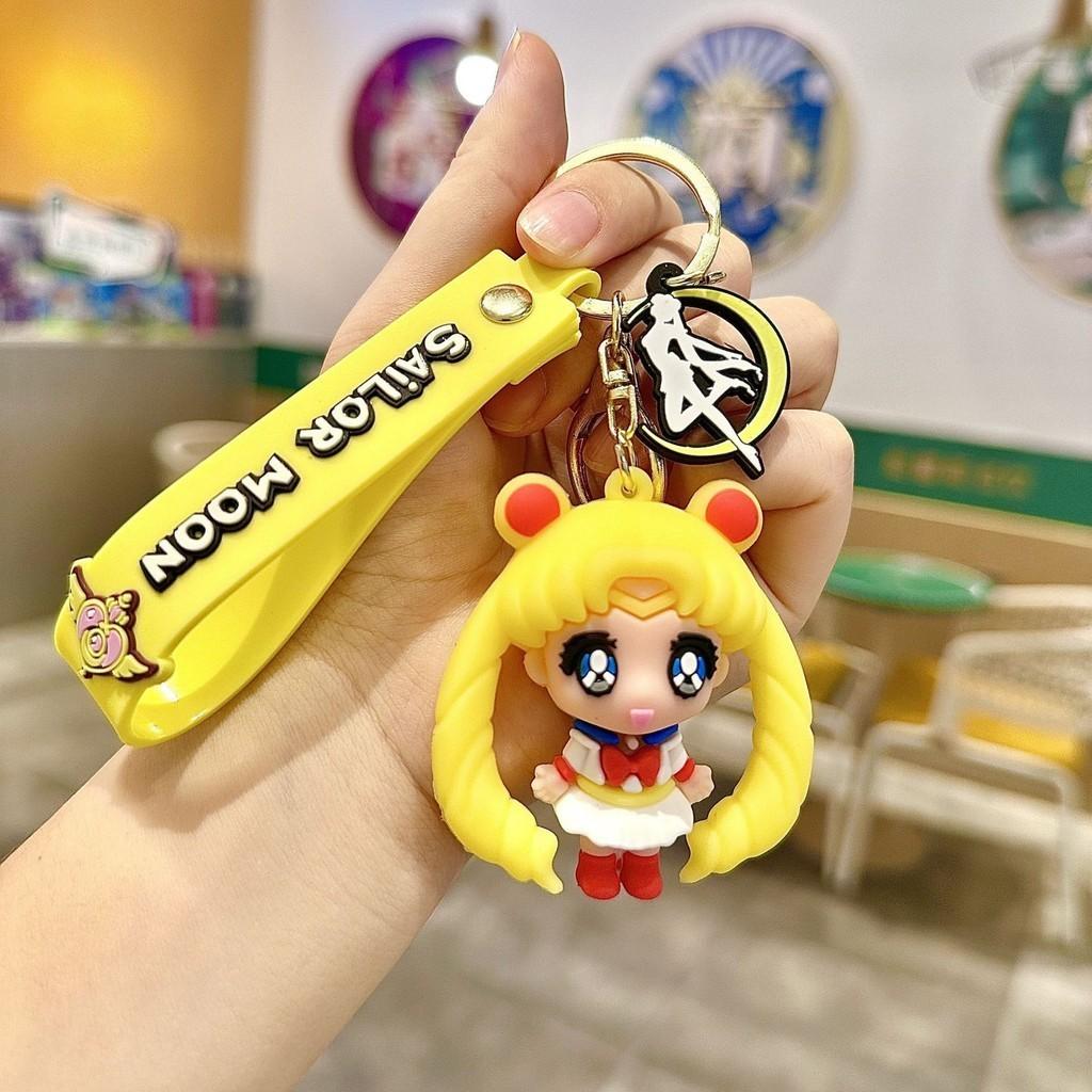 Lovely Ring Key Charming Anime Key Holder Character Silicone