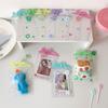 INS Transparent Small House Shaped PVC Badge Holder Doll Storage Bag Candy Bags Photocard Holder Cartoon Bag Pendant Card Holder