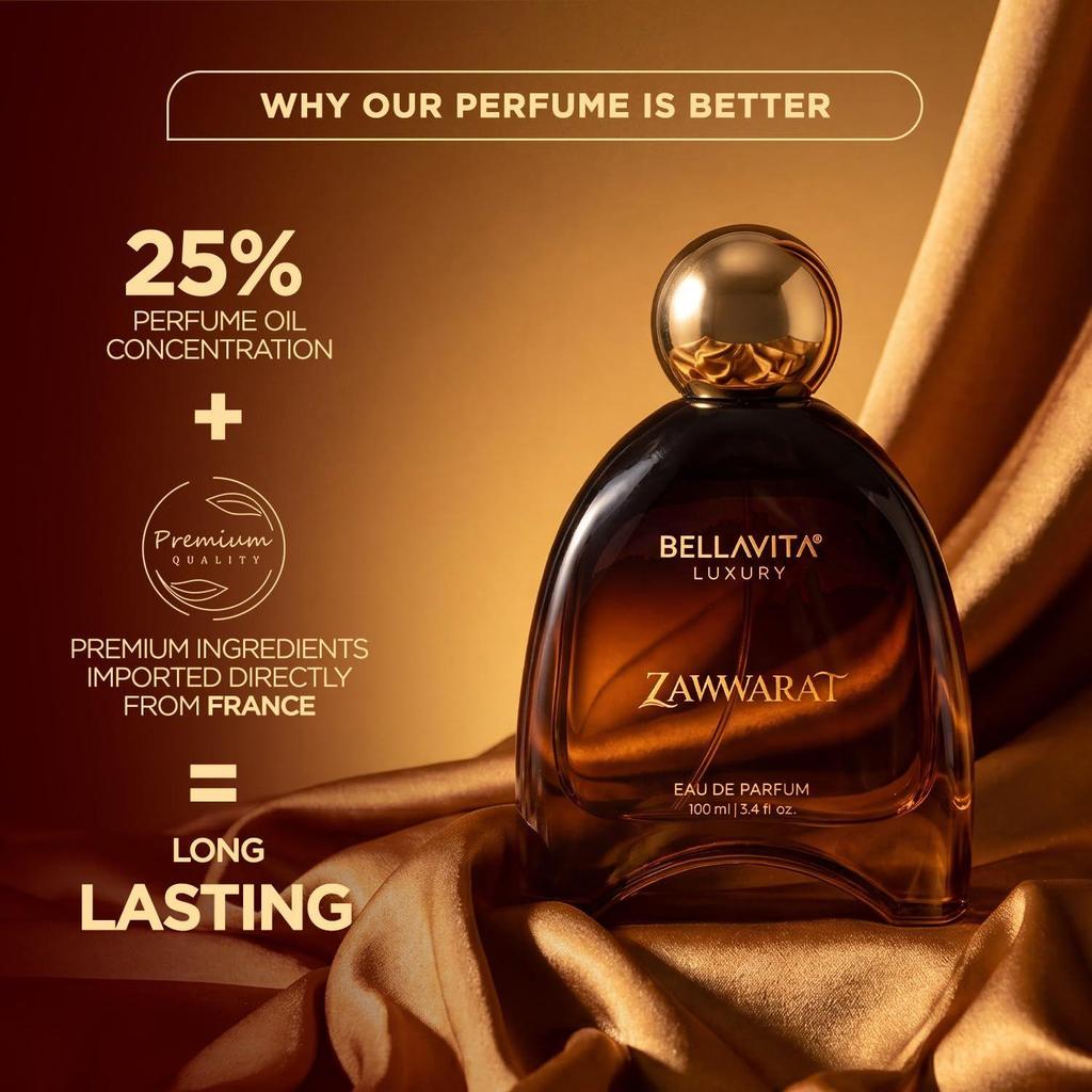 ZAWWARAT | Dubai Crafted | Perfume For Man | 100ml | 25% Perfume Oil Concentration | Bergamot, Coffee, Tonka & Musk | Premium Long Lasting Fragnance