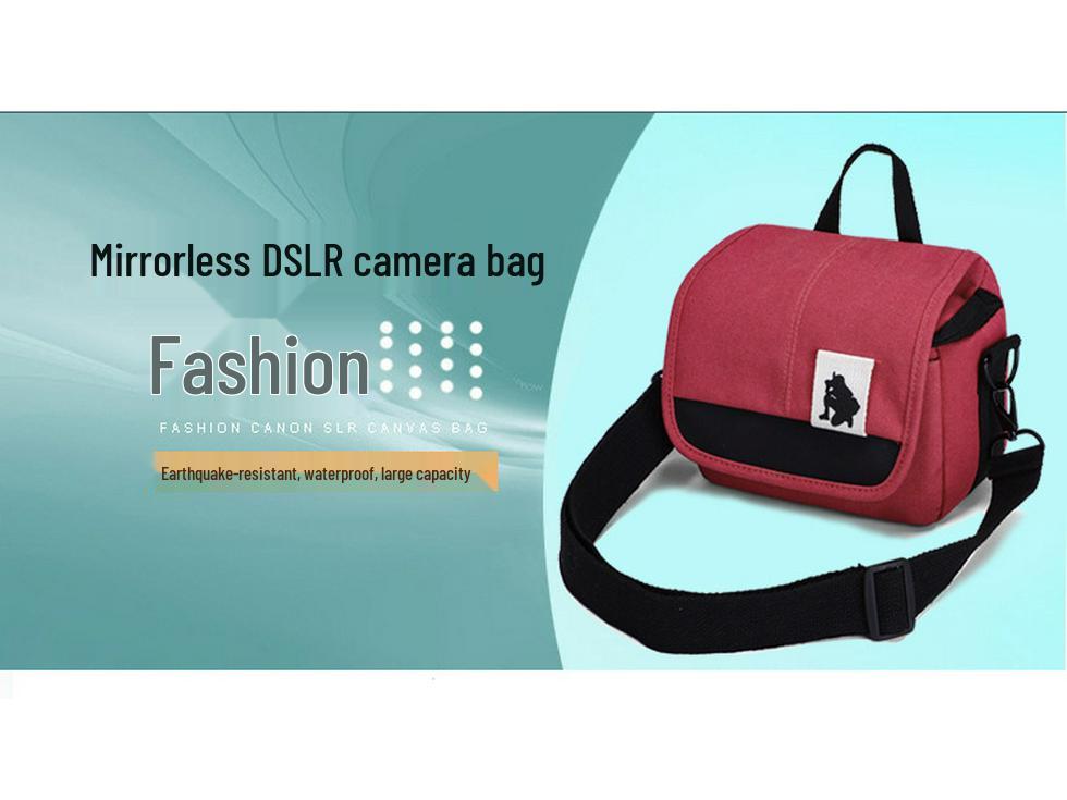 Sony Fujifilm Canon Nikon Retro Camera Shoulder Bag for Mirrorless & DSLR - Unisex Portable Design