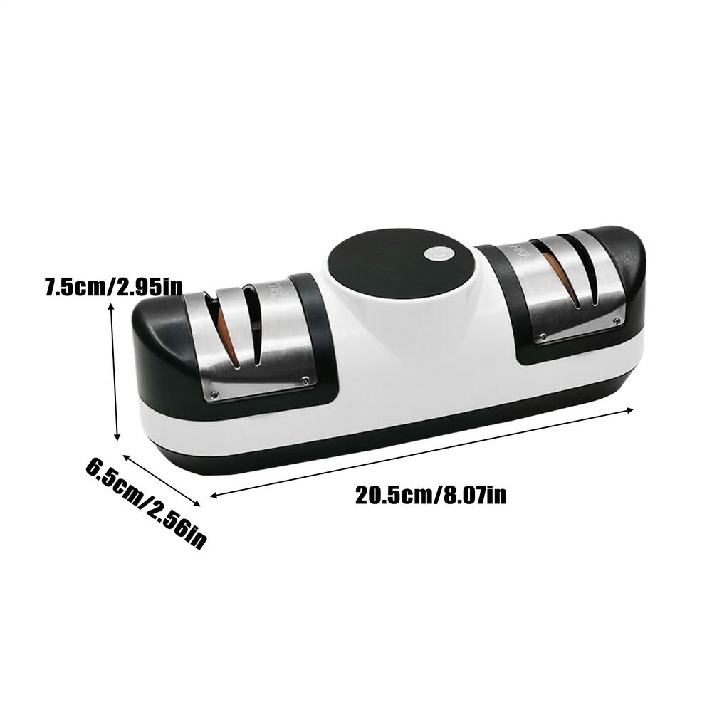 

Машина для заточки ножей Ручная точилка для ножей Тихая точилка для ножей USB-перезаряжаемая с 3 настройками скорости и светодиодным дисплеем M белый