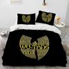 Hip Hop Musikkband Wu T-TANG Clans Dyne Sengetøy Sett, Dynetrekk Sengesett Dynetrekk Putetrekk, King Queen Size Sengetøy Sett