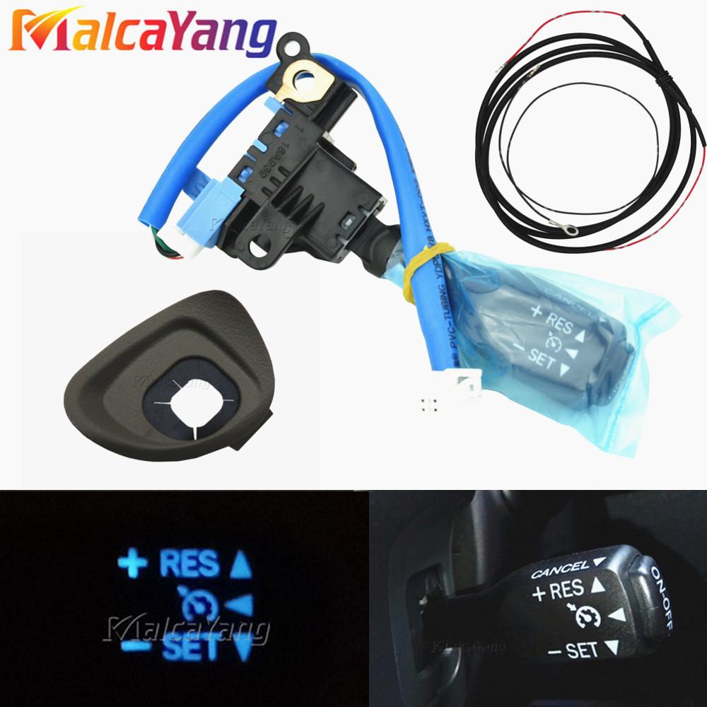 

New Bule LED Cruise Control Switch With Cover 84632-34011 84632-34017 45186-06210-C0 846320F010 For Toyota Camry 2009-2011 Grey set